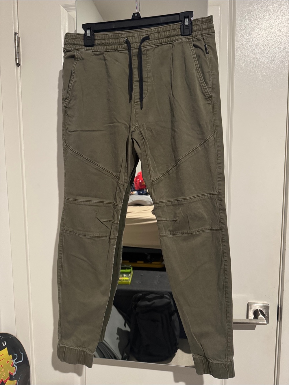 Hollister Olive Jogger Pants with Drawstring